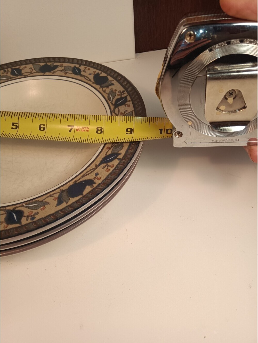 Set of 4 Mikasa Intaglio Arabella Rim Soup Bowls 9.25" Stoneware please read - Picture 6 of 6